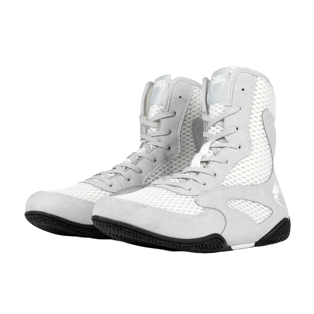 White/Grey Venum Contender Boxing Shoes   