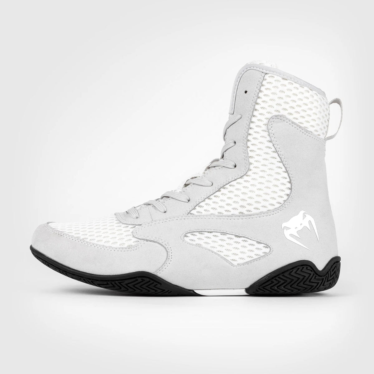 White/Grey Venum Contender Boxing Shoes   