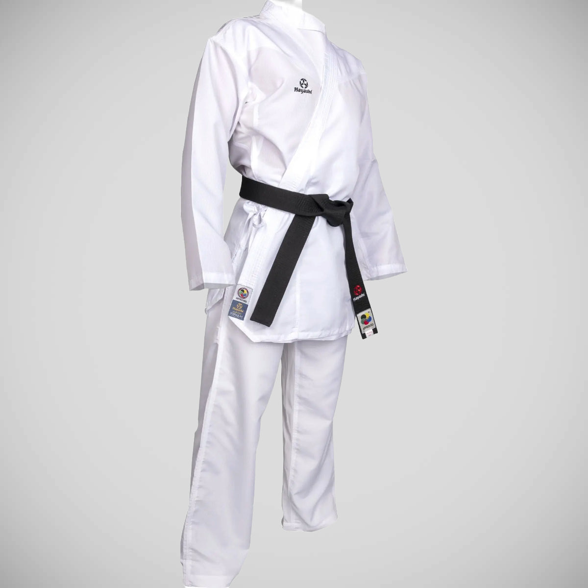 White Hayashi Premium Kumite Karate Gi   