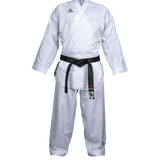 White Hayashi Premium WKF Approved Kumite Green Karate Gi   