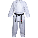 Hayashi Premium WKF aprovou Kumite Green Karate Gi White/White