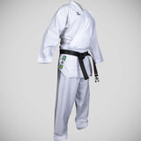 White Hayashi Premium WKF Approved Kumite Green Karate Gi   