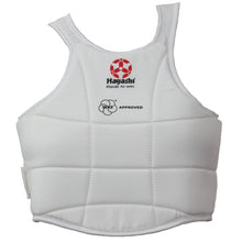 White Hayashi WKF Approved Chest Guard