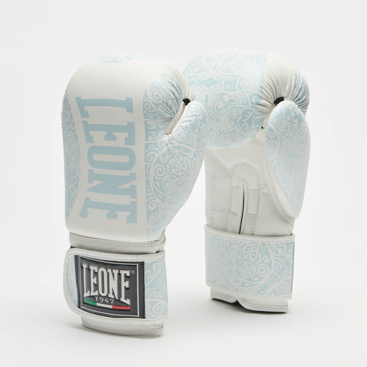 White Leone Maori Boxing Gloves   