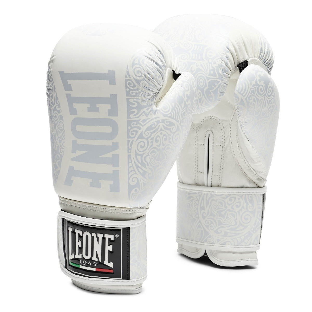 White Leone Maori Boxing Gloves   