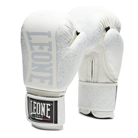 White Leone Maori Boxing Gloves