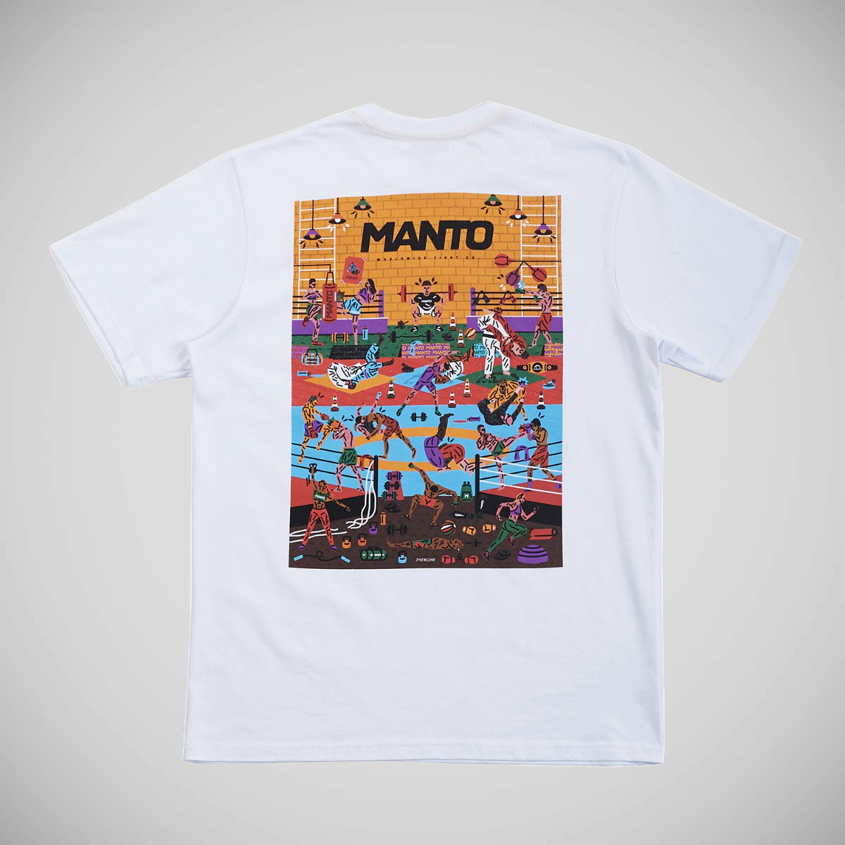 White Manto Gym 2.0 T-Shirt   