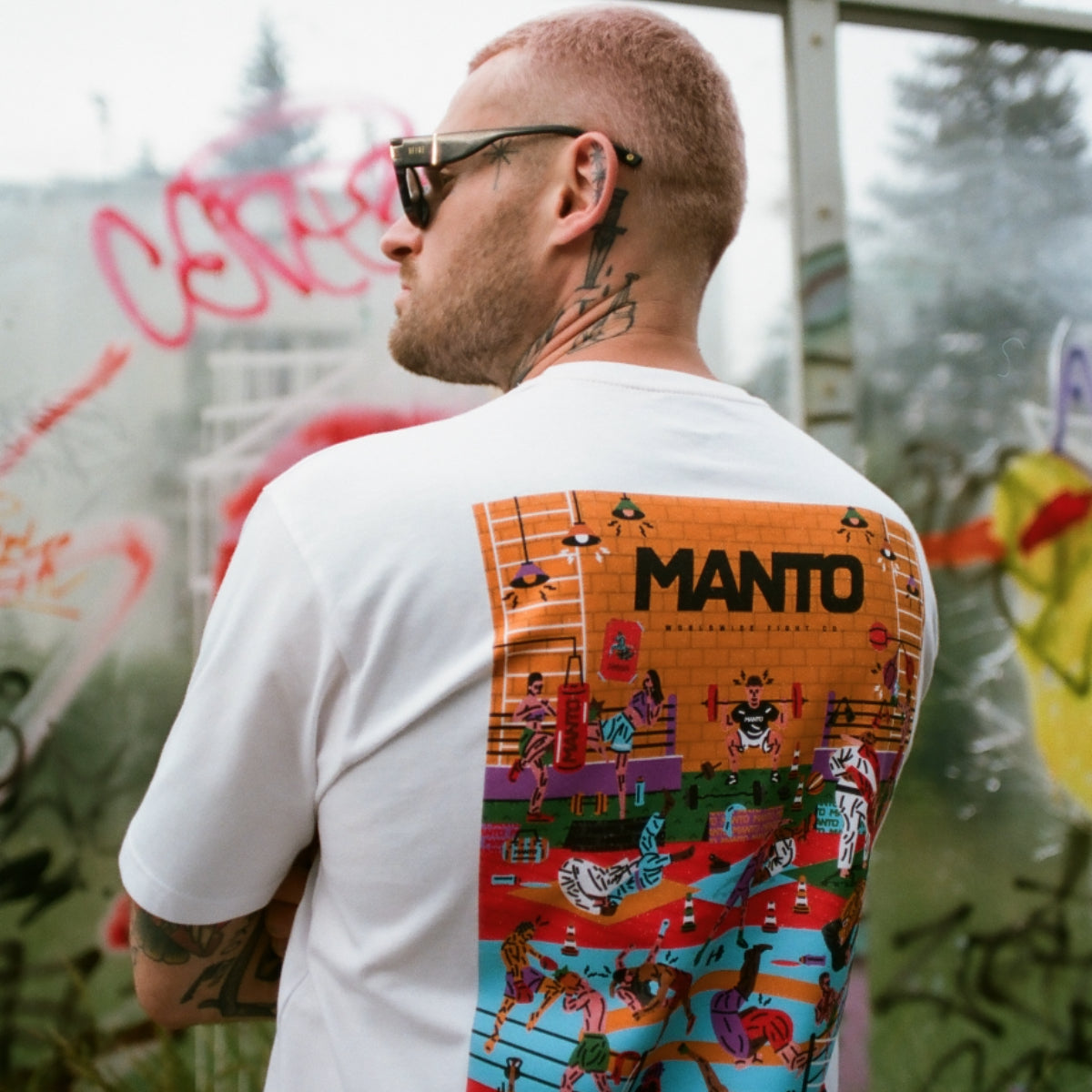 मंटो जिम 2.0 टी-शर्ट व्हाइट