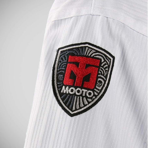 White Mooto BS4.5 Uniform Black Neck Kids