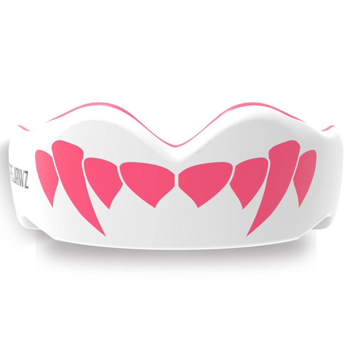Safejawz Extra Pink Fangs Bouts Guard White/Pink