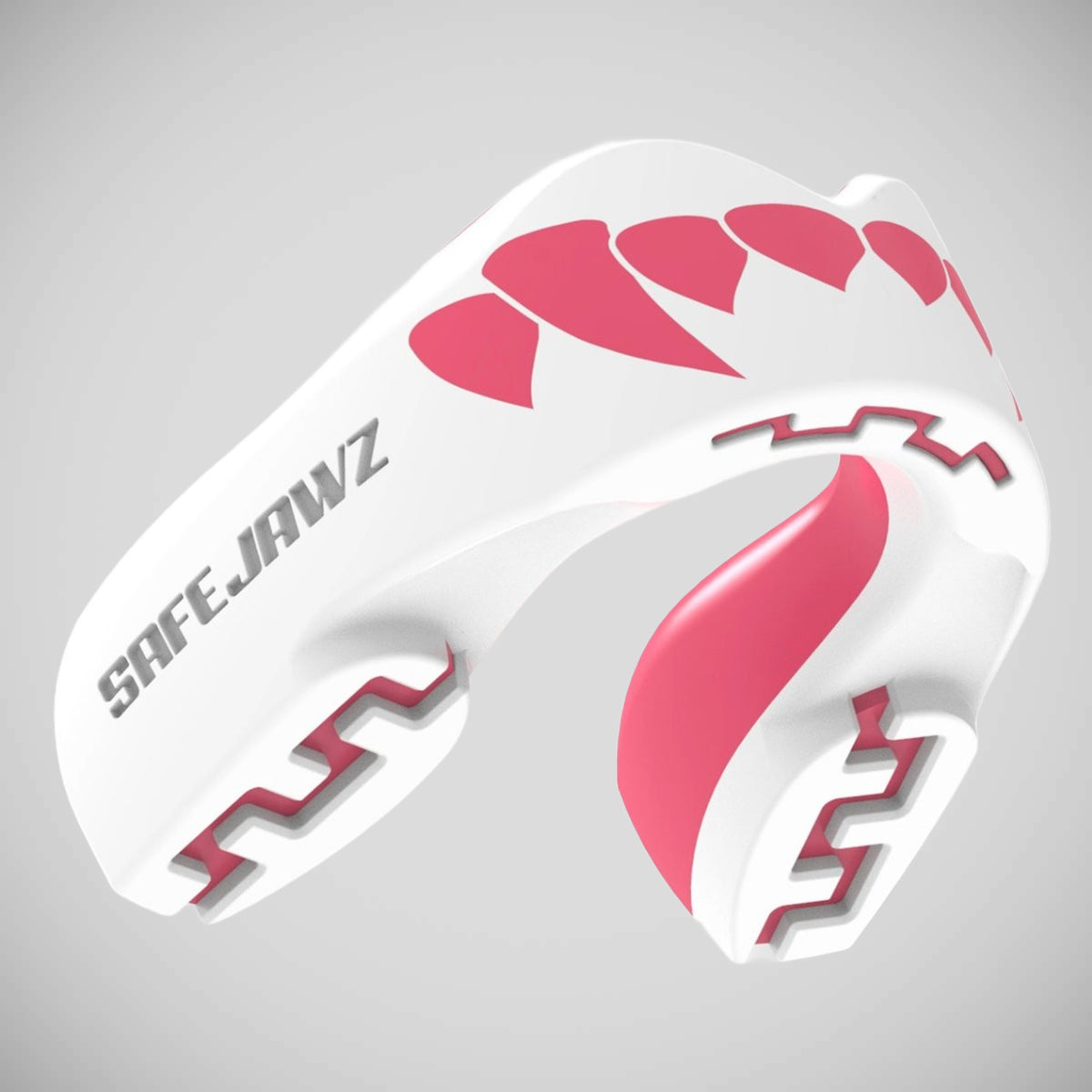 Safejawz Extra Pink Fangs Bouts Guard White/Pink