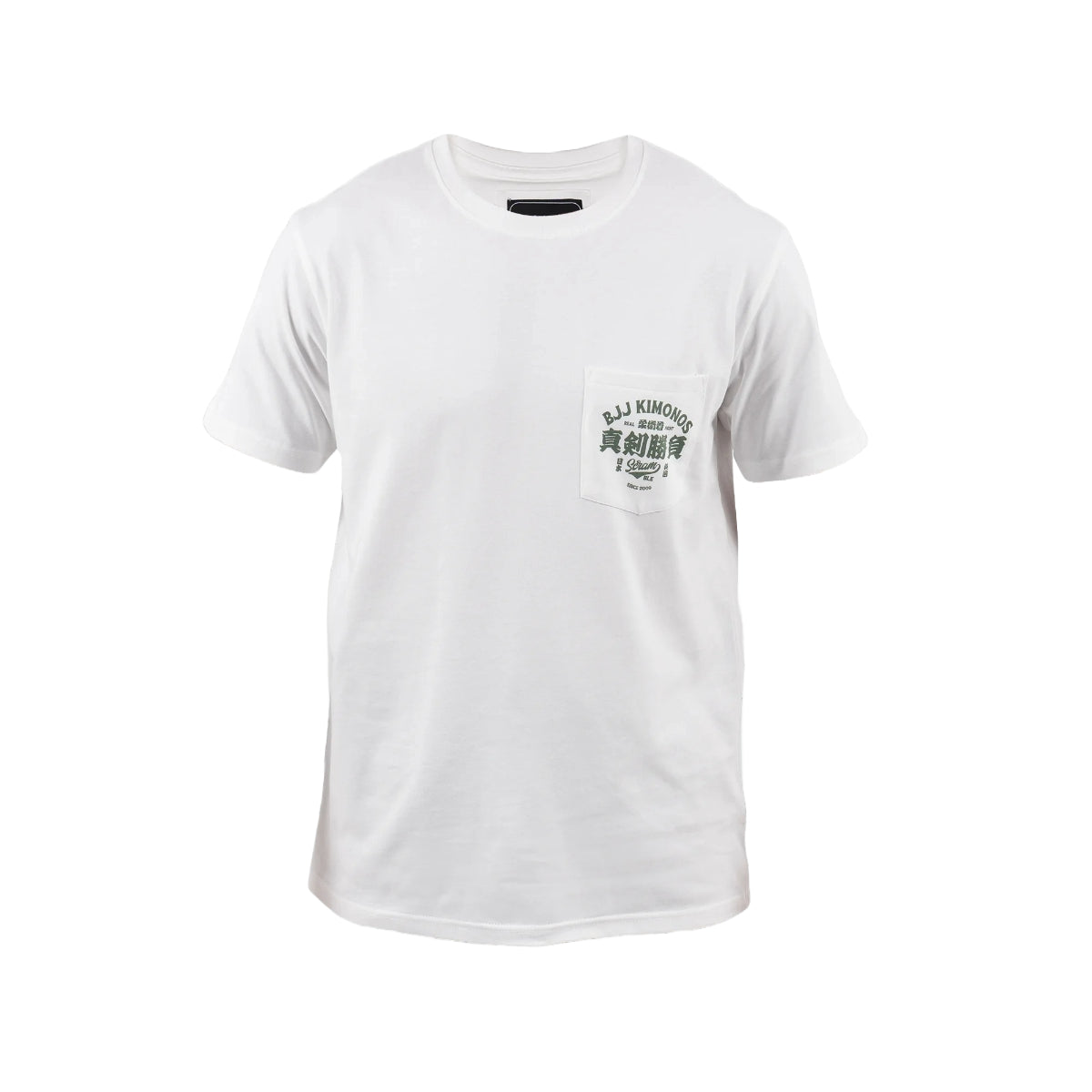 Scramble Kimono Label T-Shirt Weiß