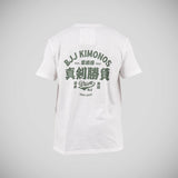 Scramble Kimono Label T-Shirt Weiß