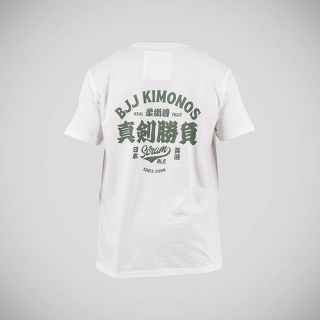 Scramble Kimono Label T-Shirt White