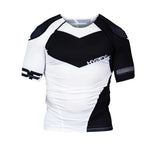 Hyperfly Supreme Edge Ranked Short Sleeve Rash Guard White