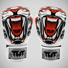 White TUFF Sport White Tiger Muay Thai Boxing Gloves
