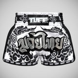 White TUFF Sport MRS201 Retro Style The Great Hongsa Muay Thai Shorts   