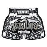 White TUFF Sport MRS201 Retro Style The Great Hongsa Muay Thai Shorts   