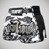 White TUFF Sport MRS201 Retro Style The Great Hongsa Muay Thai Shorts   