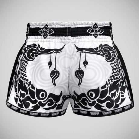 Tuff Sport MRS201 Retro -Stil die großen Hongsa Muay Thai Shorts Weiß