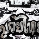 Tuff Sport MRS201 Retro -Stil die großen Hongsa Muay Thai Shorts Weiß