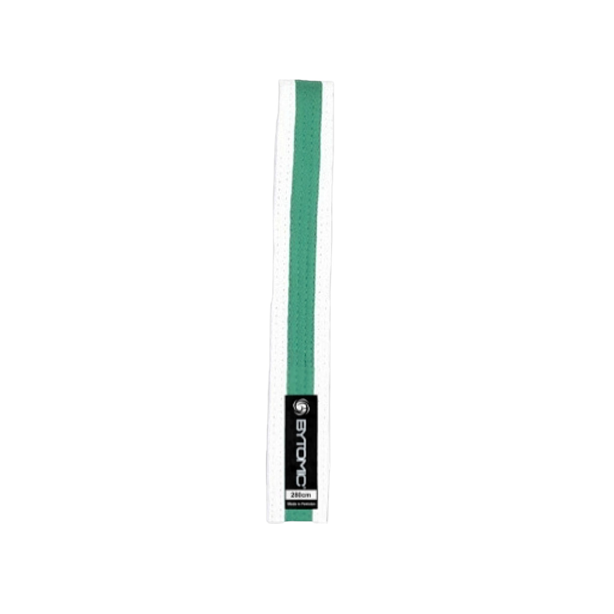 White/Green Bytomic Belt with Stripe   