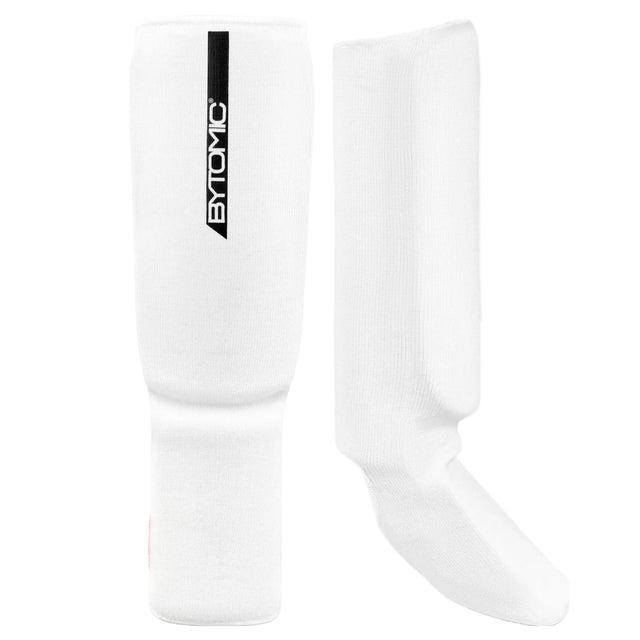 Bytomic Red Label Elasticated Shin-Instep White/Black