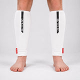 Bytomic Red Label Elasticated Shin Guards White/Black