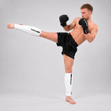 Bytomic Red Label Elasticated Shin Guards White/Black
