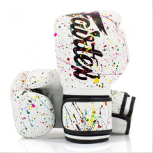 White/Black Fairtex BVG14 The Painter Boxing Gloves