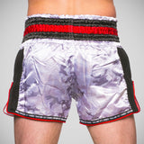 Sandee übernatürliche Kraft Thai Shorts Weiß/Schwarz/Rot