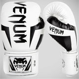 Venum Elite -Boxhandschuhe weiß/schwarz