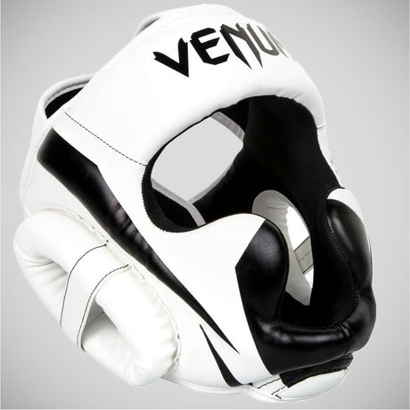 White/Black Venum Elite Head Guard   