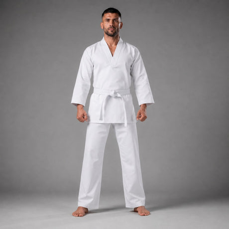 Bytomic volwassen V-hals uniform wit