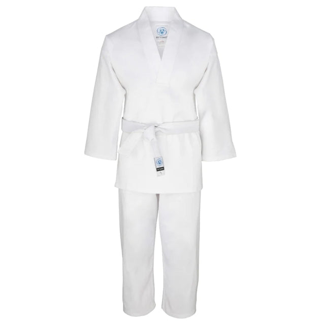Bytomic Kids V-Neck Uniform White