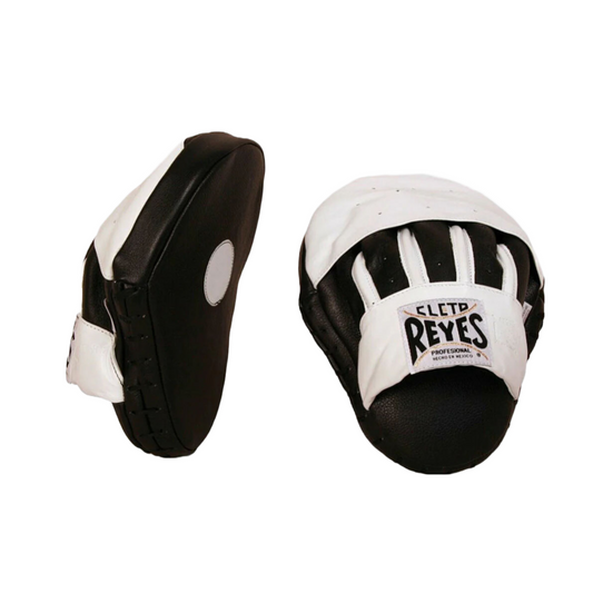 White Cleto Reyes Curved Velcro Punch Mitts