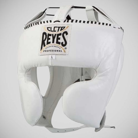 White Cleto Reyes Headgear With Cheek Protectors