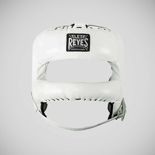 White Cleto Reyes Headgear With Nylon Rounded Bar