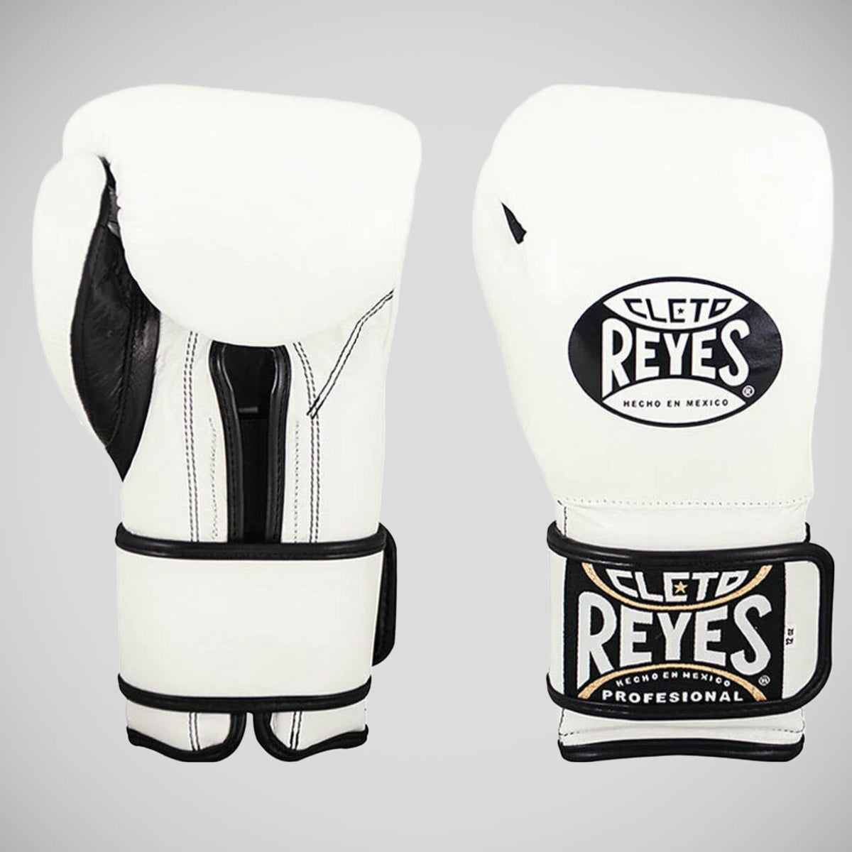 White Cleto Reyes Velcro Boxing Gloves   