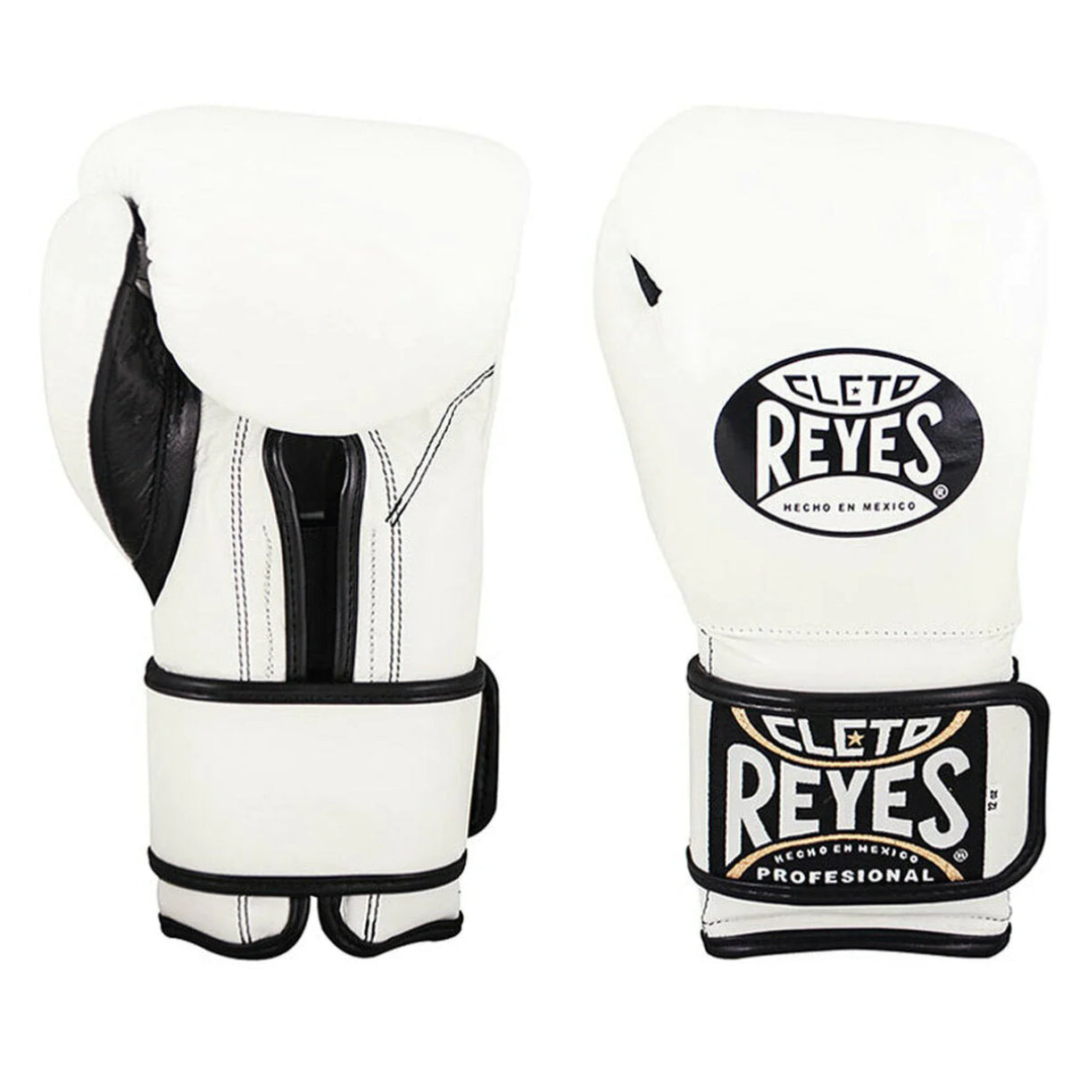 Cleto Reyes Hook and Loop Fastening Boxing Gloves White from