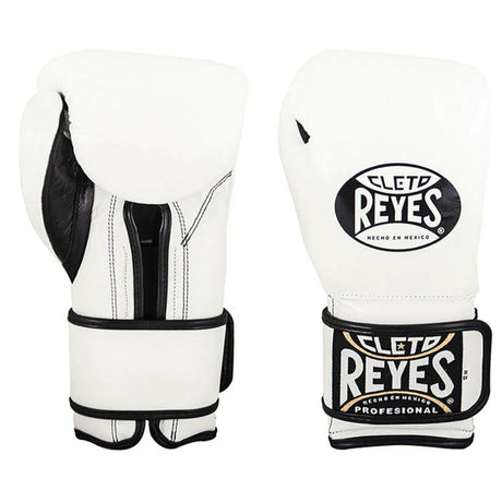 White Cleto Reyes Velcro Boxing Gloves   