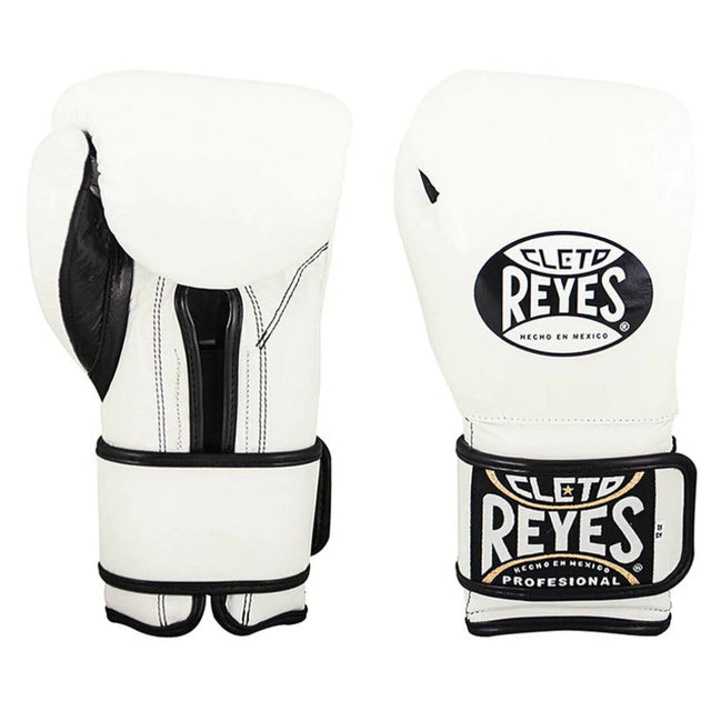 Cleto Reyes Hook and Loop Fastening Boxing Gloves White