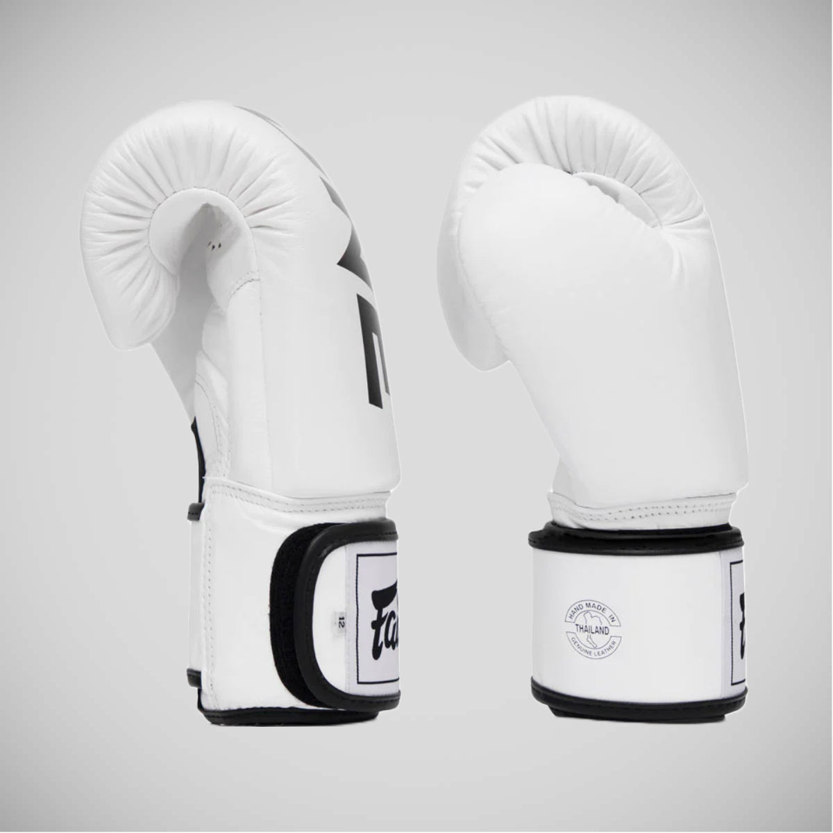 Fairtex BGV x 1つのチャンピオンシップボクシンググローブMade4fightersの白い