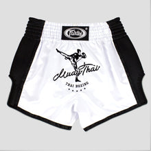 White Fairtex BS1707 Slim Cut Muay Thai Shorts