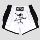 Weiß Fairtex BS1707 Slim Cut Muay Thai Shorts