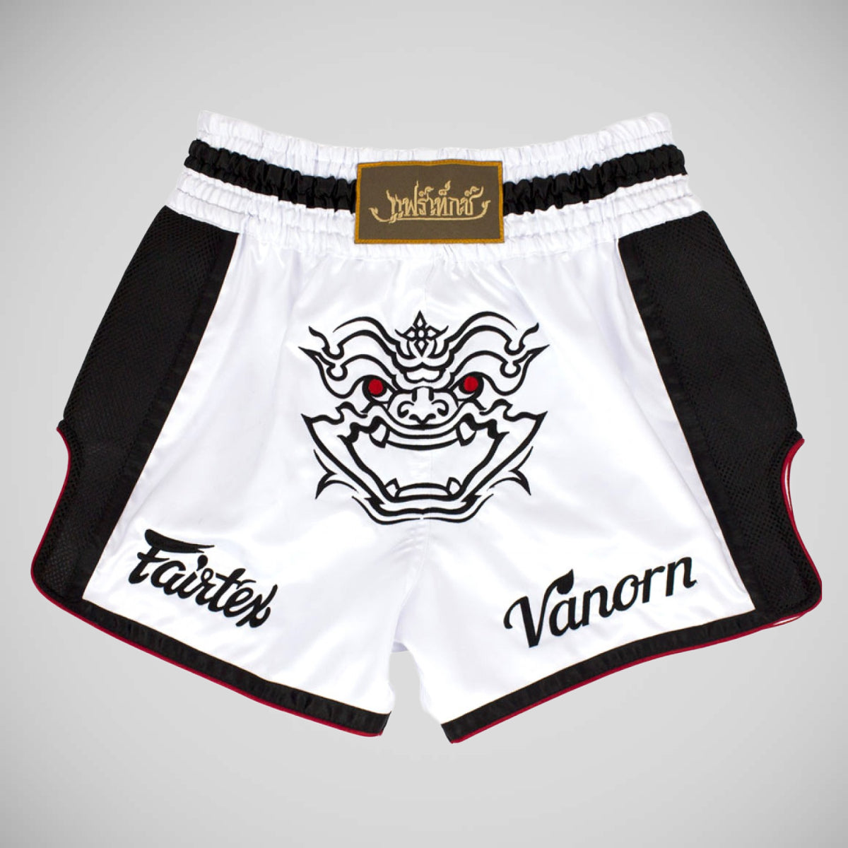 Fairtex BS1712 Vanorn Slim Cut Muay Thai Shorts White