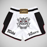 Fairtex BS1712 Vanorn Slim Cut Muay Thai Shorts White