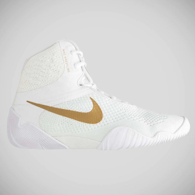 White/Gold Nike Tawa Wrestling Boots   