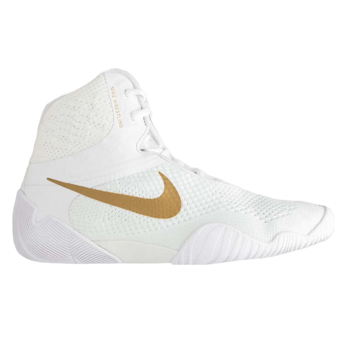 nike white and gold boots