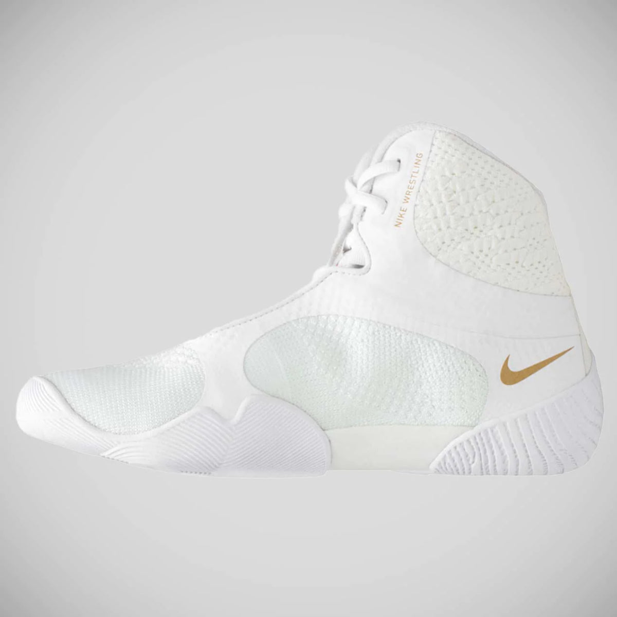 ナイキ・タワ（NIKE TAWA）［ホワイト/ゴールド］ Nike Tawa Wrestling Boots White/Gold from Made4Fighters